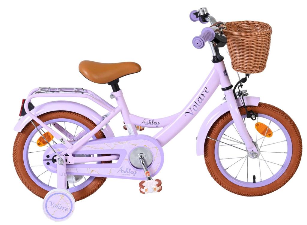 Volare Ashley Kinderfahrrad - Mädchen - 14 Zoll - Lila Produktbild 