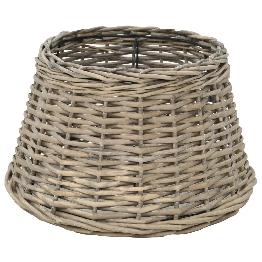 Abat-jour en osier naturel 38 x 23 cm pour suspension et lampe à poser