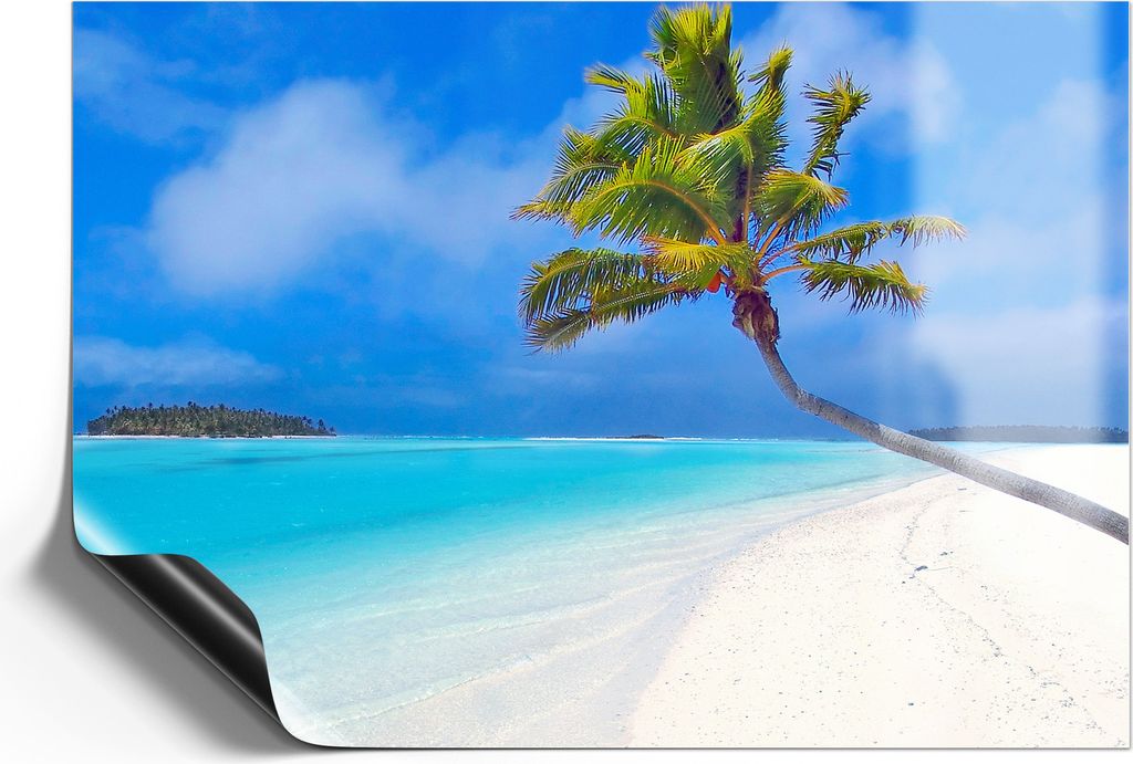 DEQORI Magnetmatte Universal 59x42 cm (A2) 'Inselparadies' Magnetfolie Kalender Planer