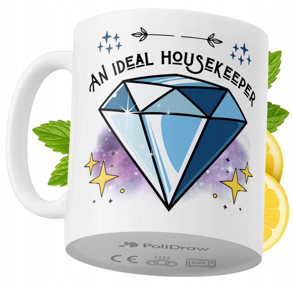 Lustige Kaffeetasse mit witzigem Textdesign - ideal für Haushälterinnen, Geburtstage, Namenstage und Feiertage. Hochwertige Tasse für besondere ...