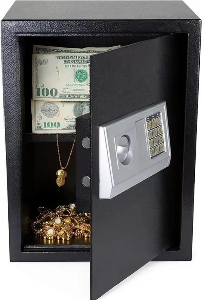 Coffre-fort numérique haute capacité 43L pour documents et bijoux