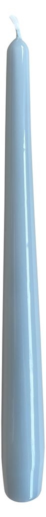Gelackte Spitzkerzen Silbergrau 240 x Ø 23 mm, 12 Stück