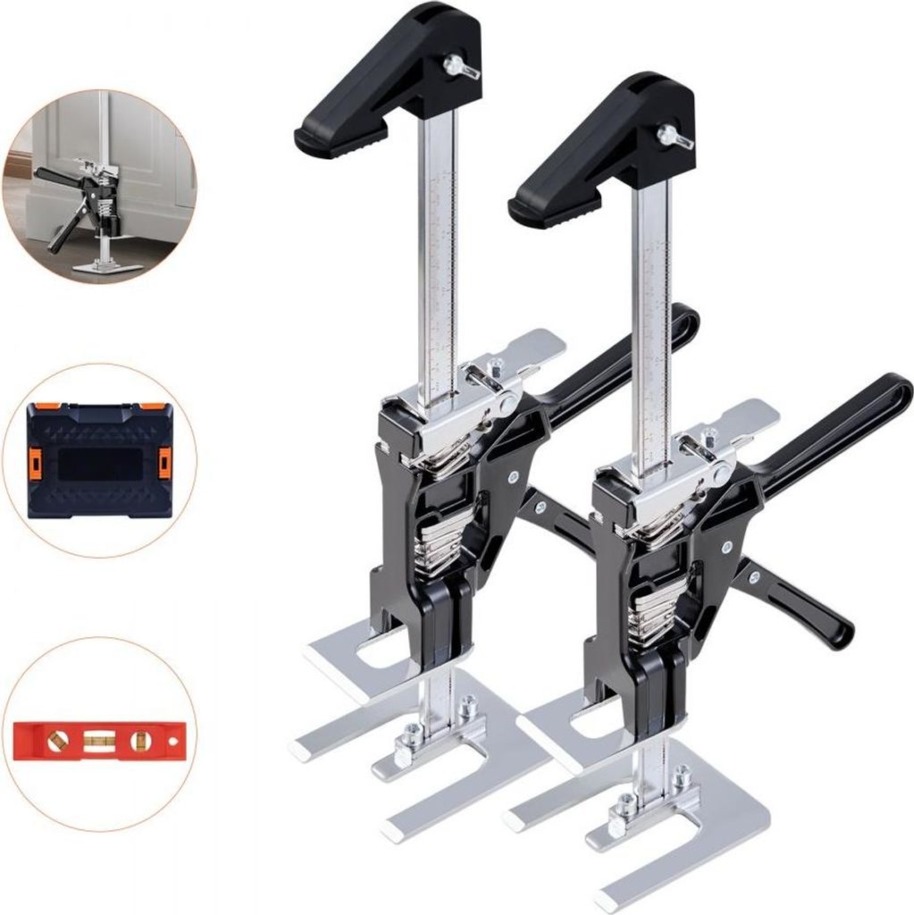 Armwagenheber 2 Stk. Schwarz - 200kg Tragkraft, 235mm - Arbeitssparender Wagenheber