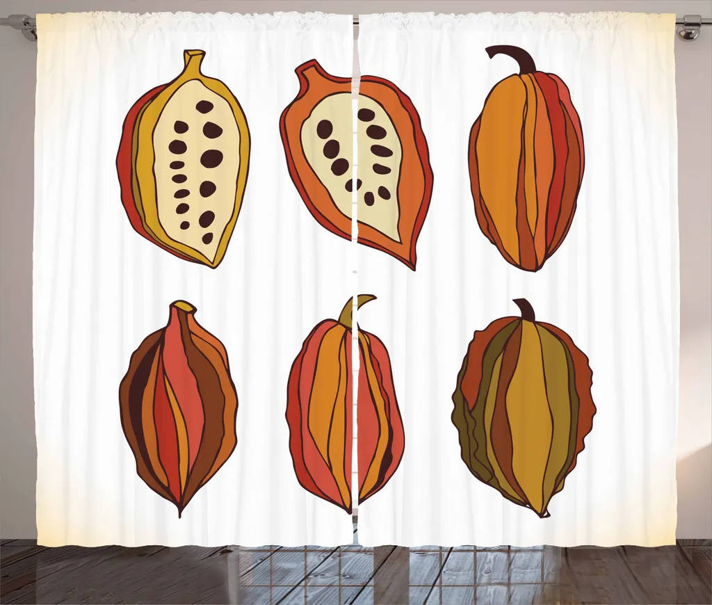 ABAKUHAUS Tenda Rustica Cacao Frutti Tropicali 280x245cm | Shop Online