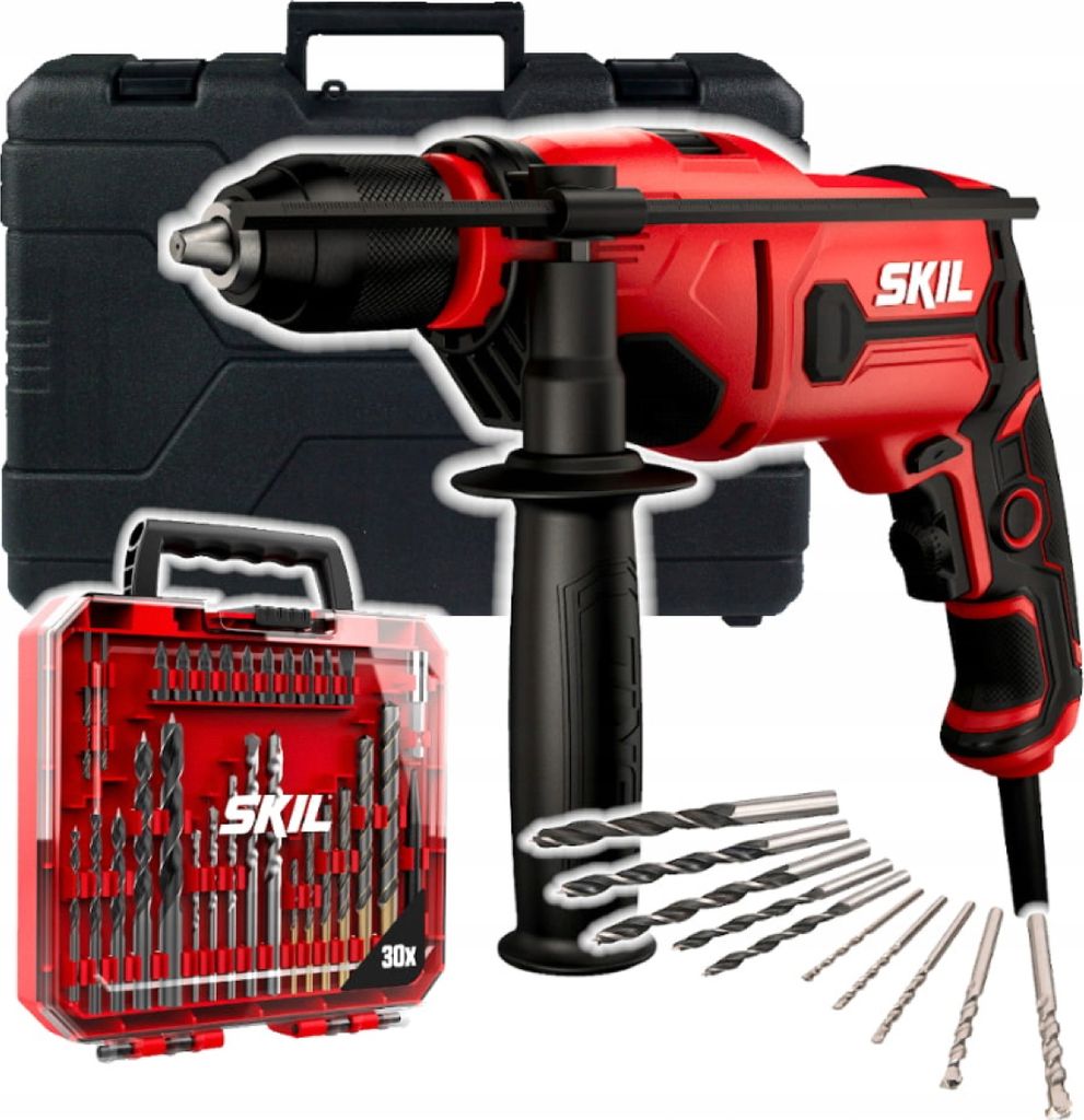 Schlagbohrmaschine Skil 6725 GB 710W (Karton) Bit und Produktbild 