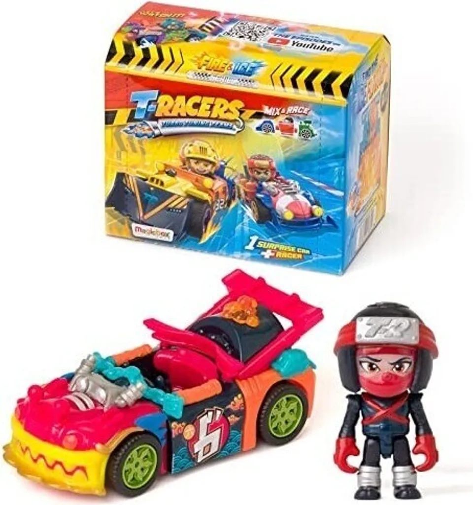 Jouet de Course T-RACERS Fire & Ice pour Circuit et Personnalisation