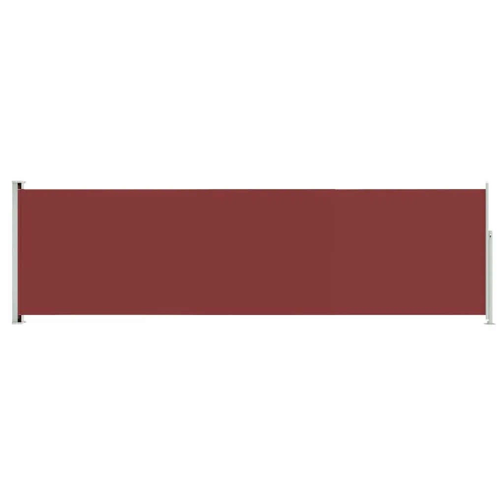 Paravent rétractable Rouge 180x600 - Stop vent et vis-à-vis
