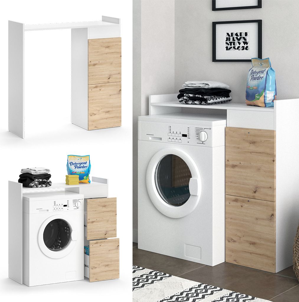 Vicco Waschmaschinenschrank Alf, 99 x 98 cm mit 2 Produktbild 2