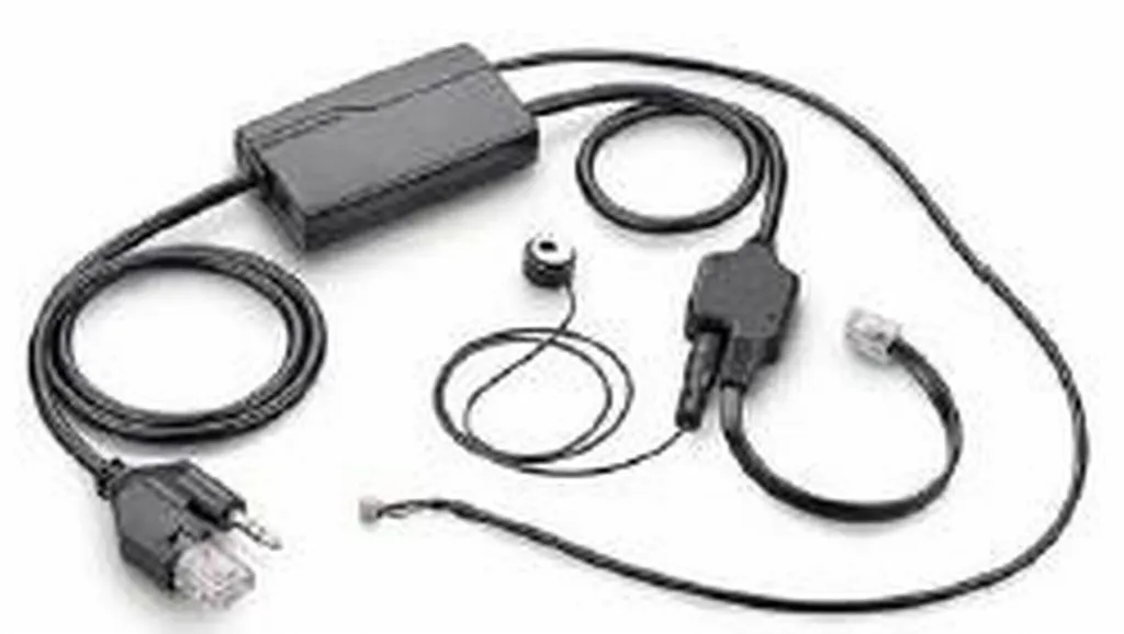 Poly APN-91 Câble de Signal Noir Haute Fidélité pour Téléphonie Fixe