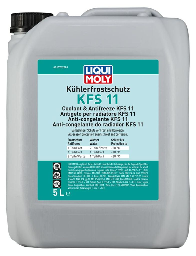 LIQUI MOLY KFS 11 Kühlmittel Kühlerfrostschutz 5L Grün Produktbild 