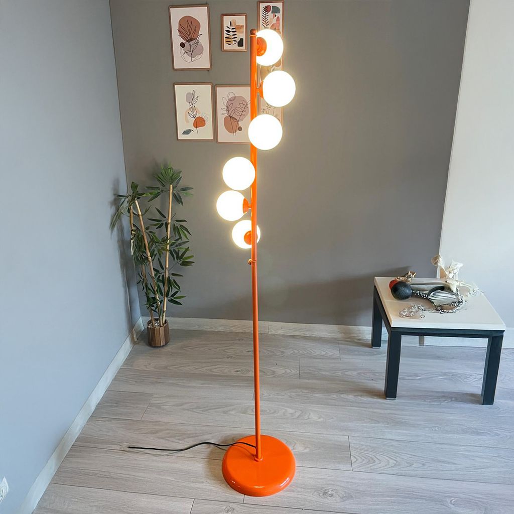Orange Stehlampe Modern Dekorative Metall Stehlampe