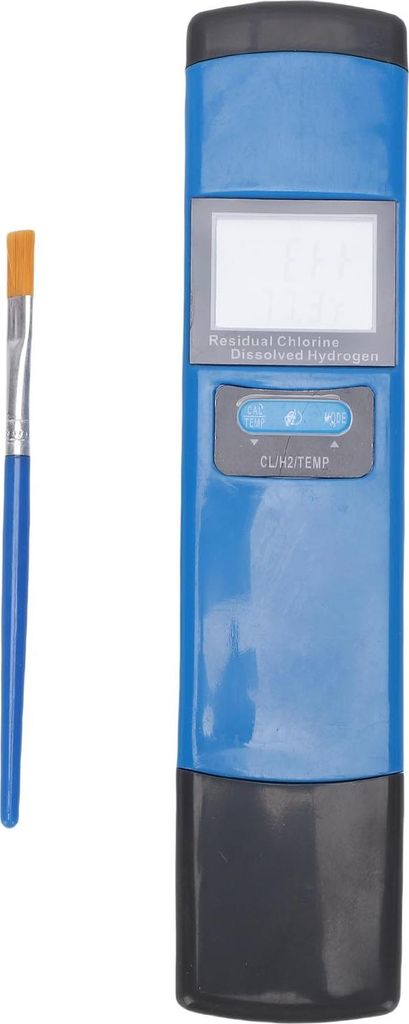 Aquarium-Wasserzähler, 3-in-1-Design, digitales Display mit Hintergrundbeleuchtung, Wasserstoff-Temperaturtester für Teichfischtanks
