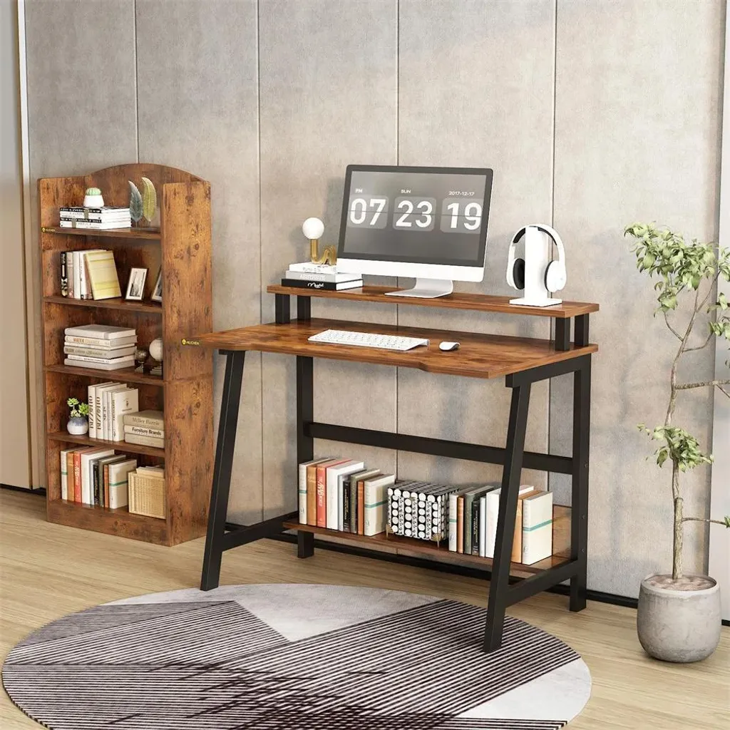 Petit bureau beige 80 cm : Solution idéale pour chambres exiguës - 8