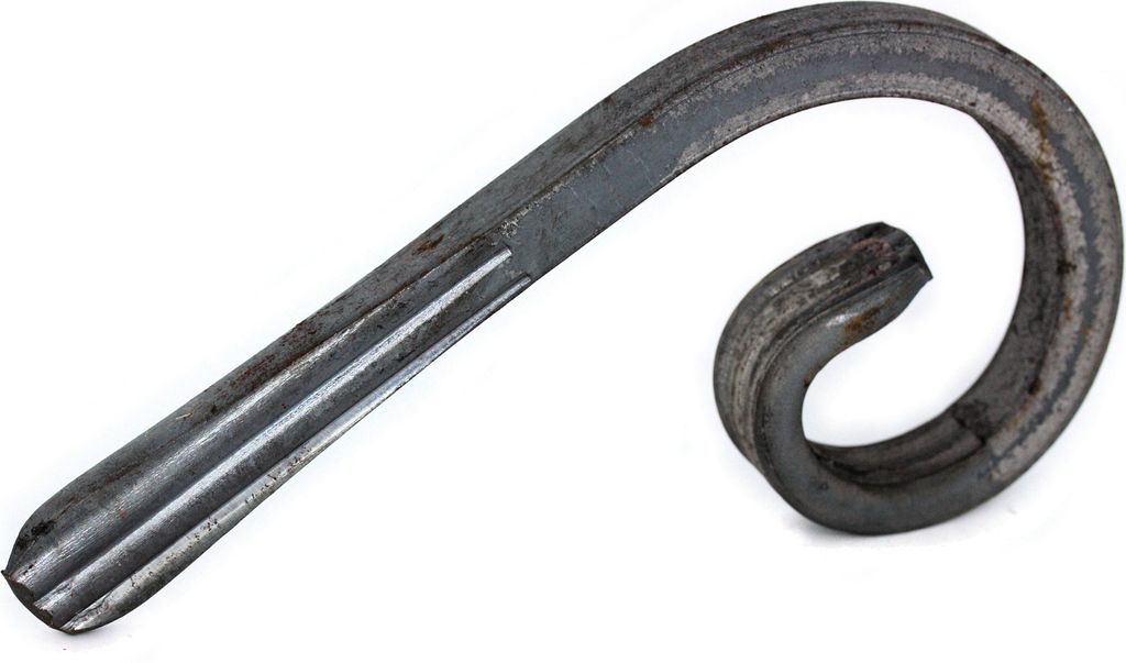 UHRIG Schmiedeeisen Schnörkel, Bogen geschmiedet für z.B. Zaun, Geländer uvm. 175x95mm aus 12x12mm Stahl
