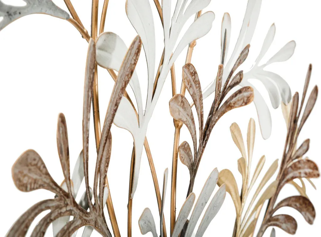 Décoration Murale Métal 98cm : Solution Design pour Murs Nus Gris