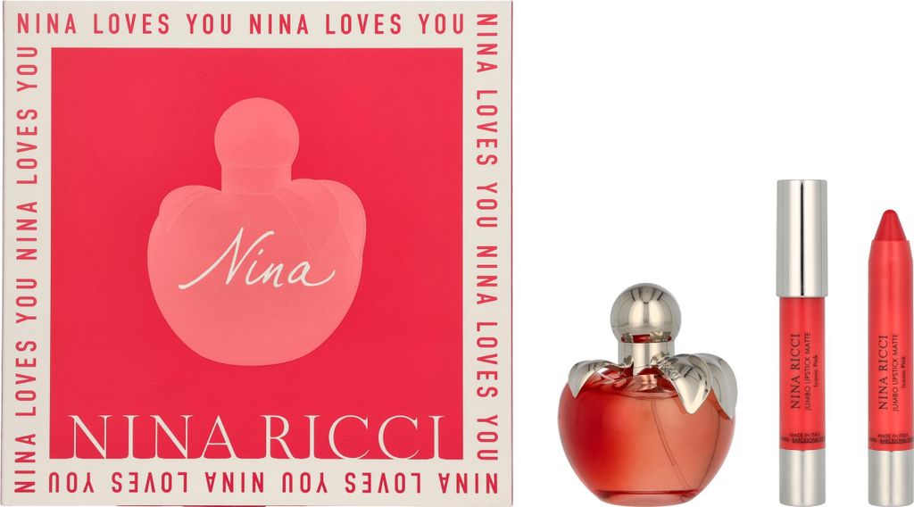 Nina Ricci Nina Loves You Geschenkset Eau de Toilette 50ml/Lipstick 2,5gr