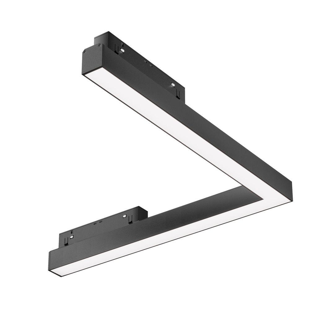 Maytoni Langfeldleuchte für Magnetschienensystem Exility Basis LED incl. Schwarz aus Aluminum 24W für Küche, Schlafzimmer, Wohnzimmer, Esszimmer...