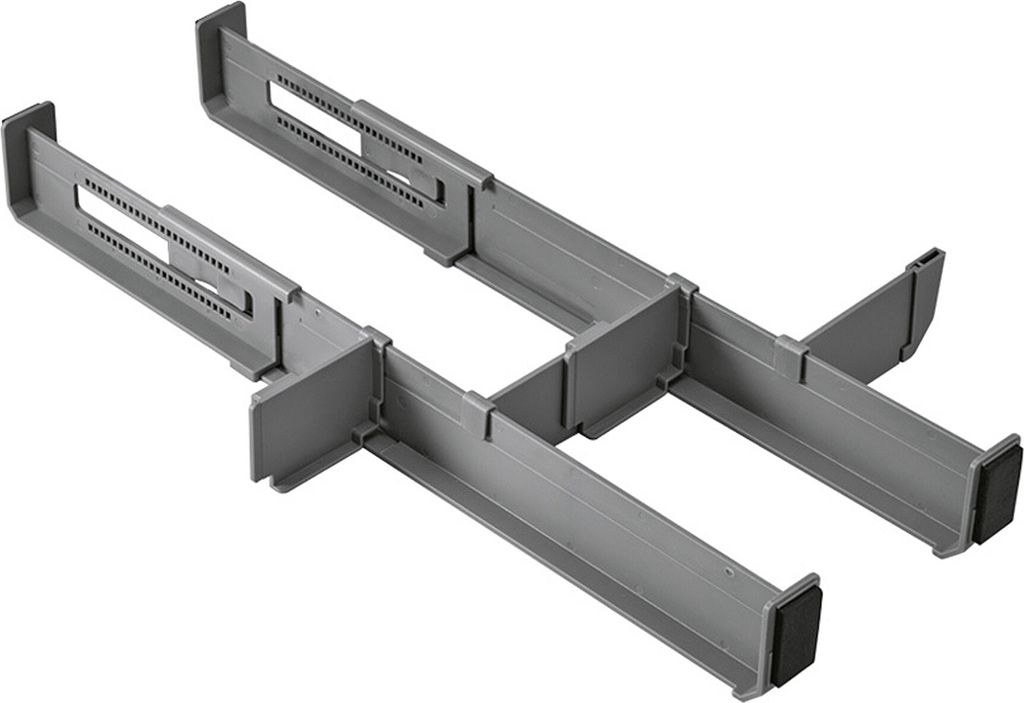 metaltex Schubladen-Organizer Multi-Fit ABS grau Produktbild 