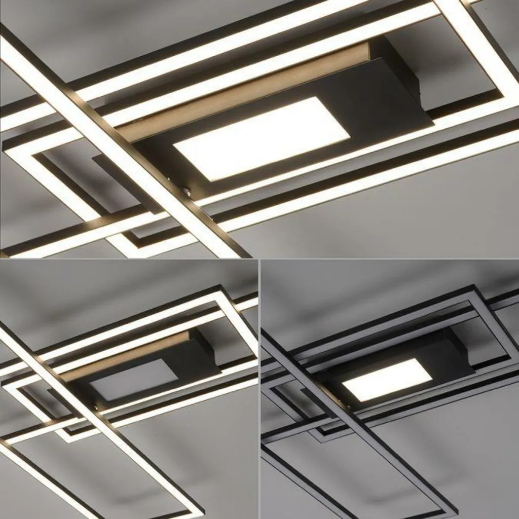Lampada Soffitto LED 99cm Nera Dimmerabile Telecomando 230V - 14