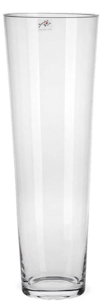 Vase Glas konisch Glasvase Blumenvase 19 cm Produktbild 