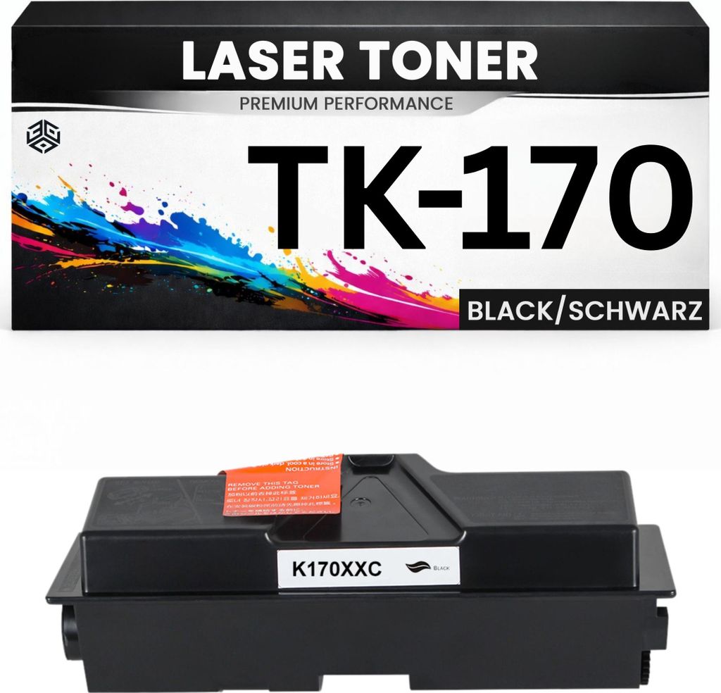 XXL Toner TK-170 für Kyocera Schwarz TK170 hochwertige Alternative für Kyocera ECOSYSP2135dn, FS-1320D, FS-1320DN, FS-1370DN, Kyocera ECOSYS P2135d