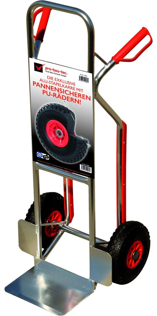 Pro-Bau-Tec Alu-Stapelkarre Exklusiv mit Treppenrutsche und Produktbild 
