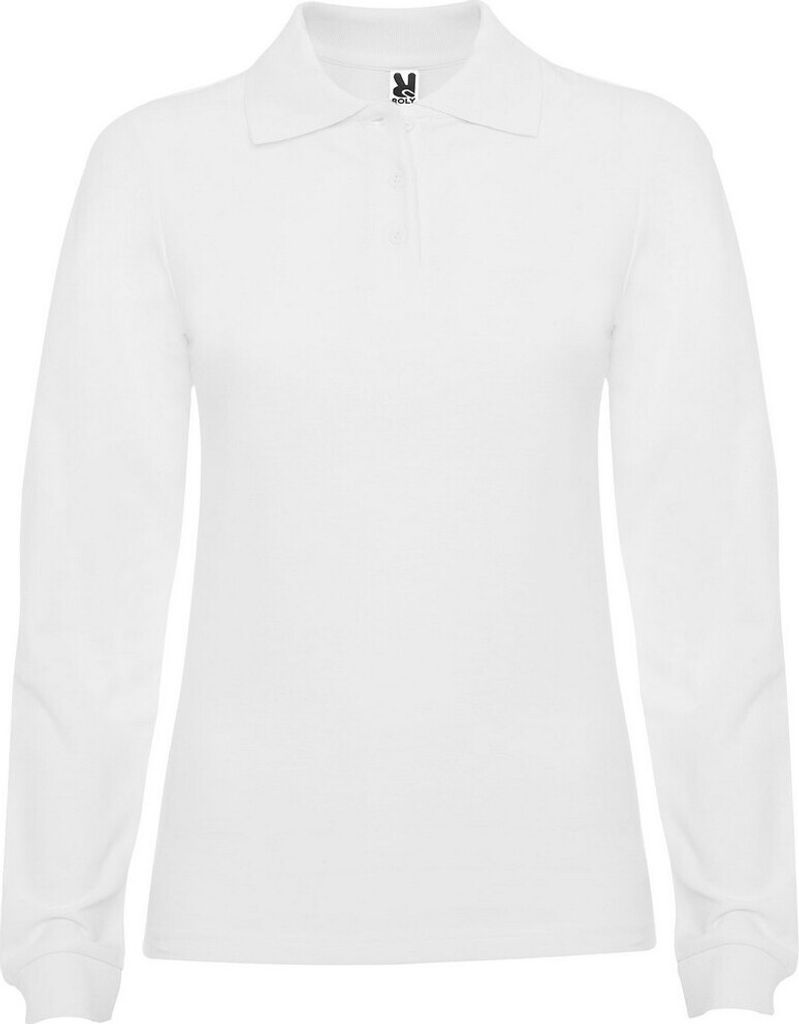 Roly - "Estrella" Poloshirt für Damen Langärmlig PF4275 (3XL) (Weiß)