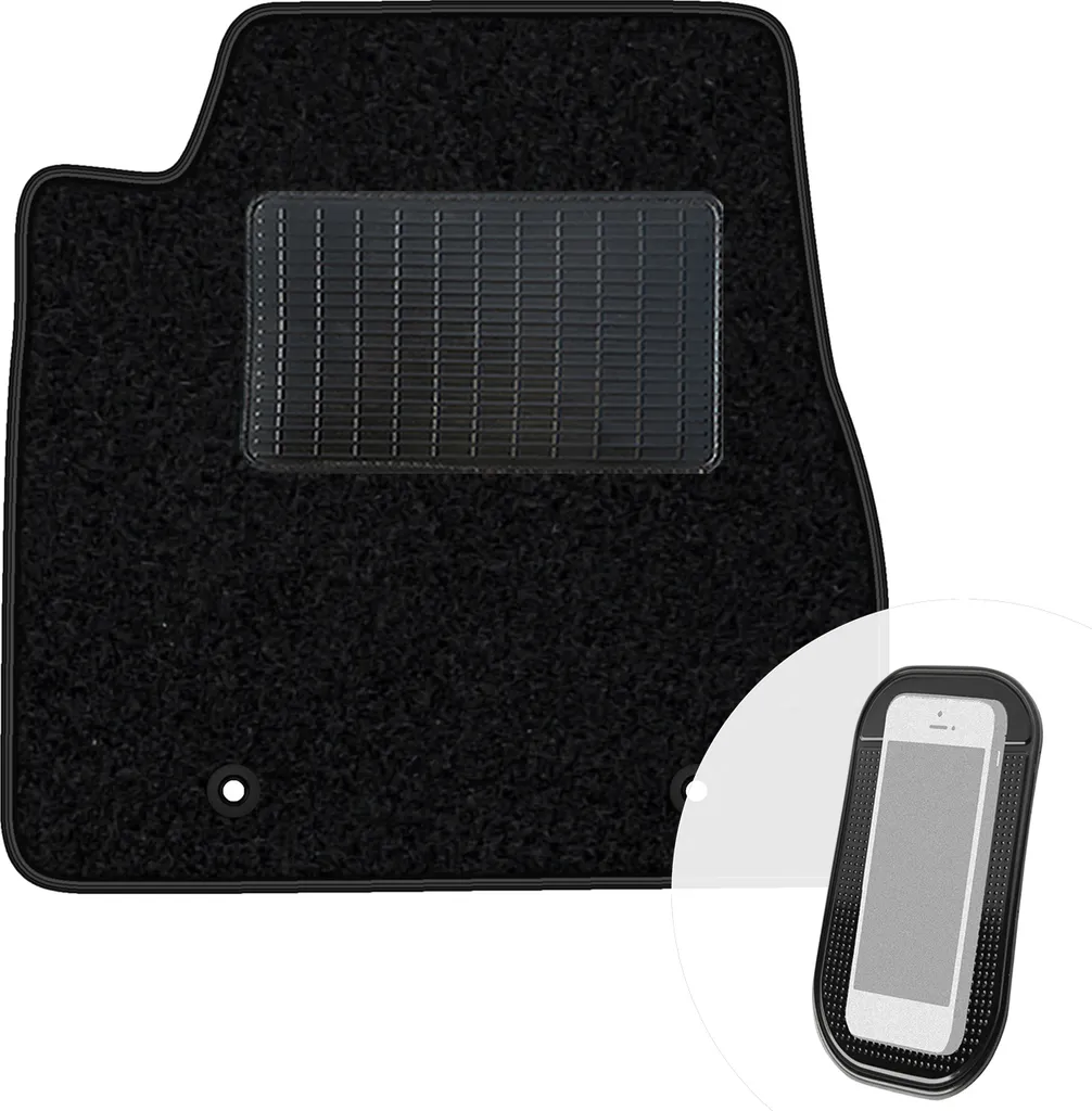 moto-MOLTICO tappetino conducente auto velours lato conducente tappetini auto nero tappetino conducente 1 pezzo adatto per Lexus CT 200H 2010-2022
