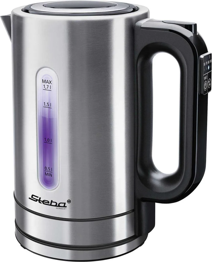 Bouilloire électrique 1.7L Steba WK 21 INOX en Inox pour toute la Famille