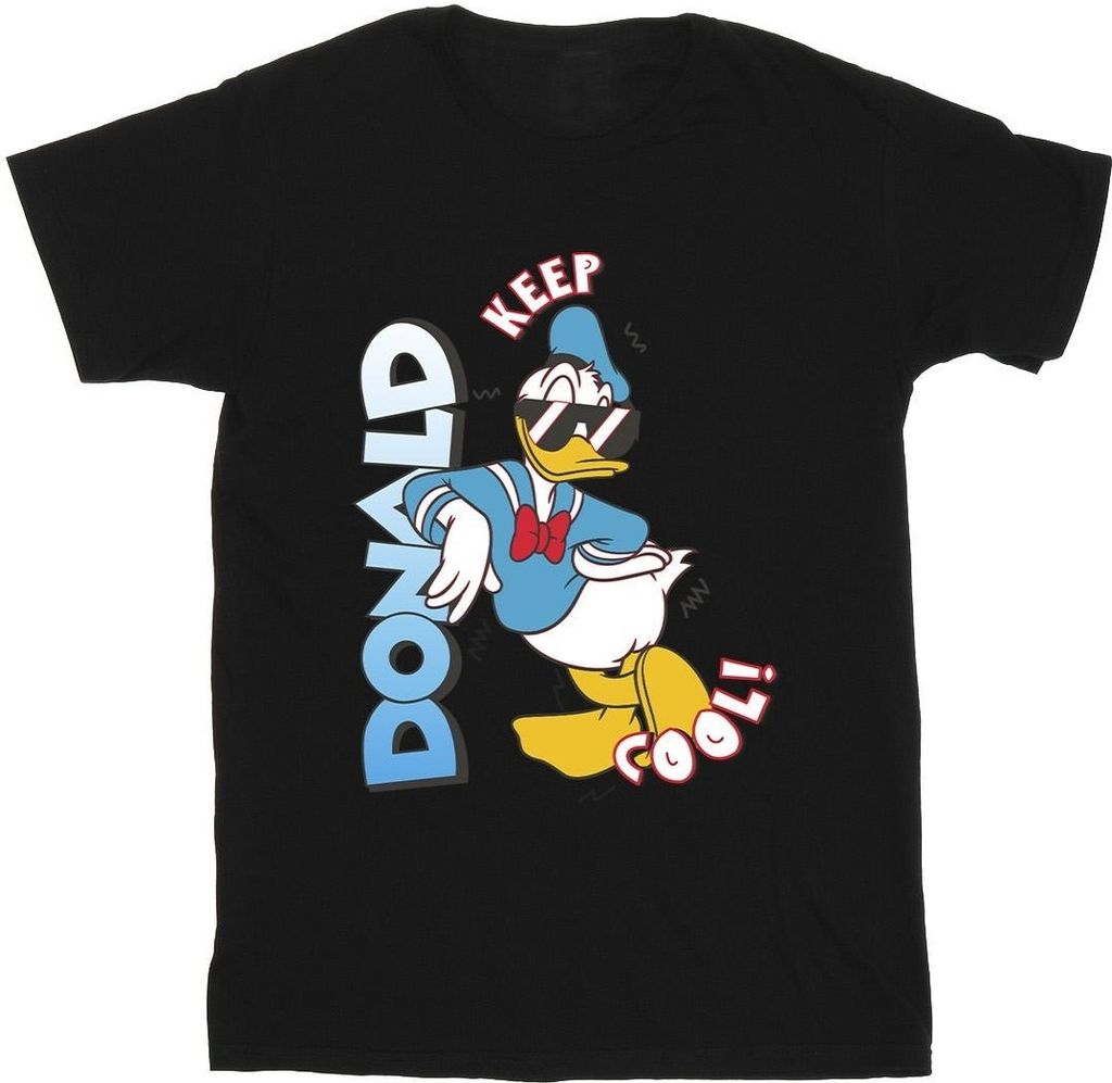 Disney - "Donald Duck Cool" T-Shirt für Jungen BI28415 (104) (Schwarz)