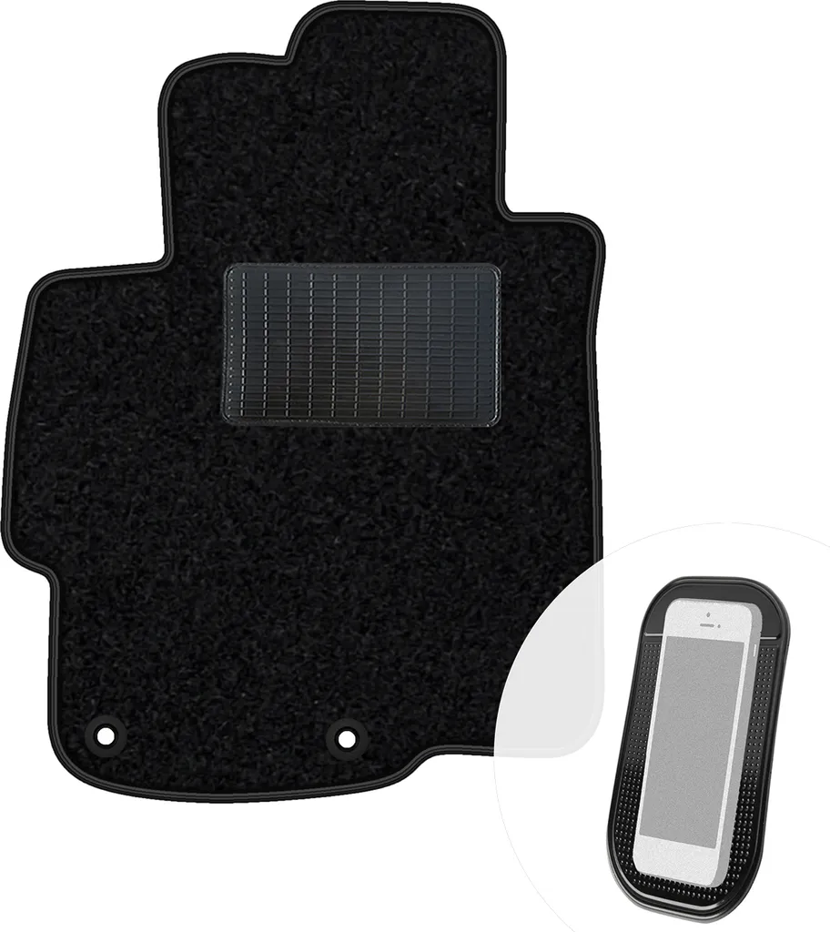 Tappetino Auto Velour Mitsubishi Lancer 2007-16 Nero moto-MOLTICO