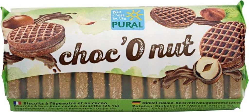 Choc'O nut - Biscuits à l'épeautre et au cacao avec crème Image du produit 