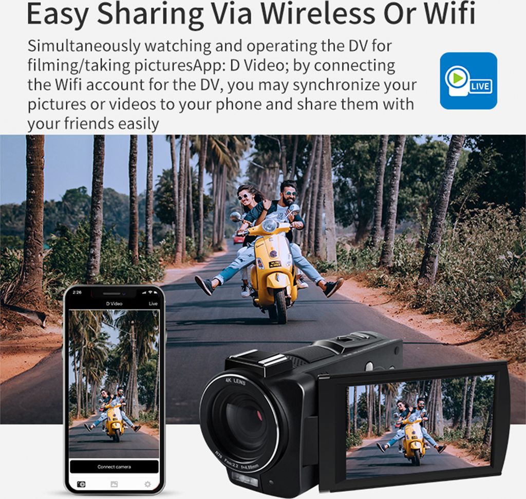 ORDRO HDR-AX10 4K Digitale Videokamera WiFi | Kaufland.de