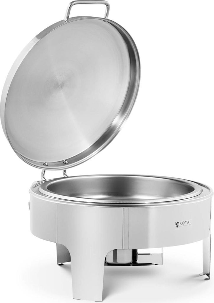 Expondo Royal Catering Chafing Dish - rund - - 5,8 L - 1 Brennstoffzelle