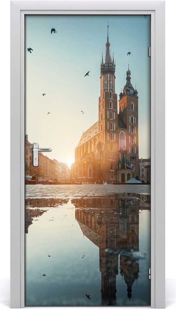 Tulup Türaufkleber 95x205 cm Dekorative Aufkleber Selbstklebend Wasserdichte Tapete Abnehmbar Schlafzimmer Wohnzimmer Wohnkultur - Krakau Polen