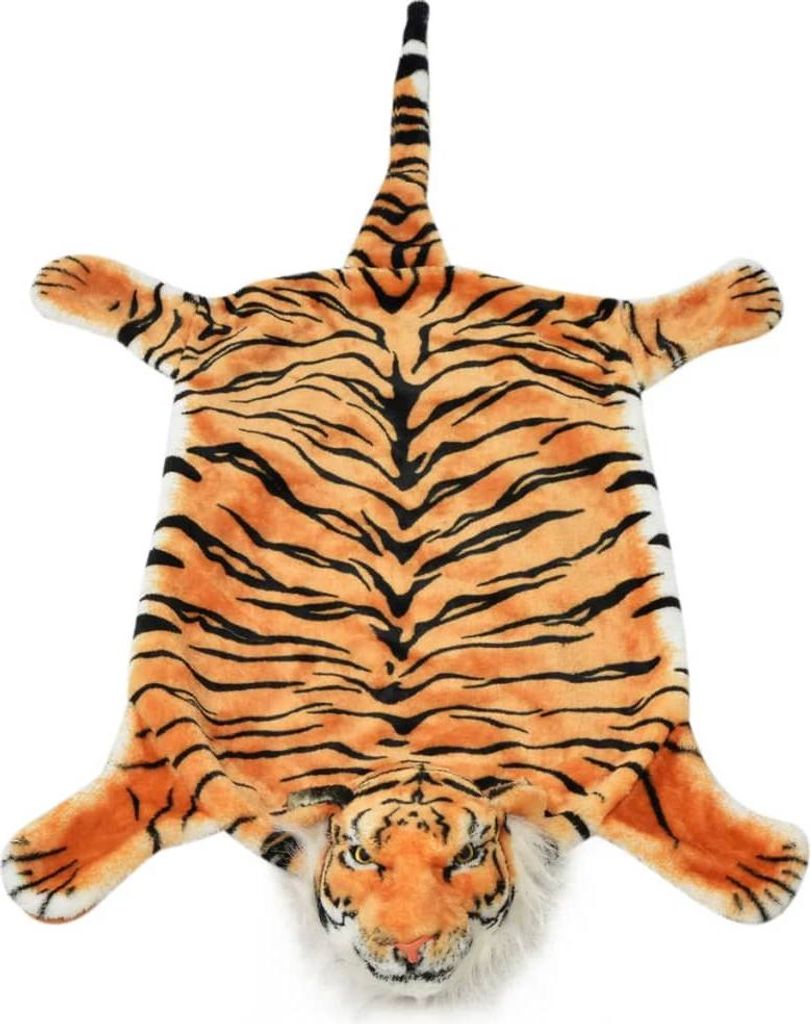 vidaXL Tigerfell Teppich Plüsch 144 cm Braun Produktbild 