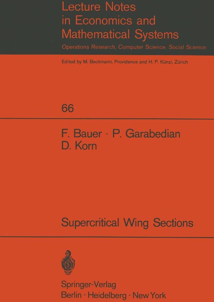 A Theory of Supercritical Wing Sections, with Computer Programs and Examples