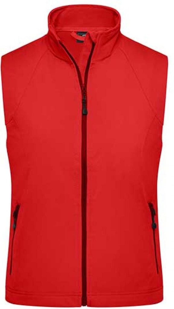 Ladies' Softshell Vest Modische Softshellweste red, Gr. M