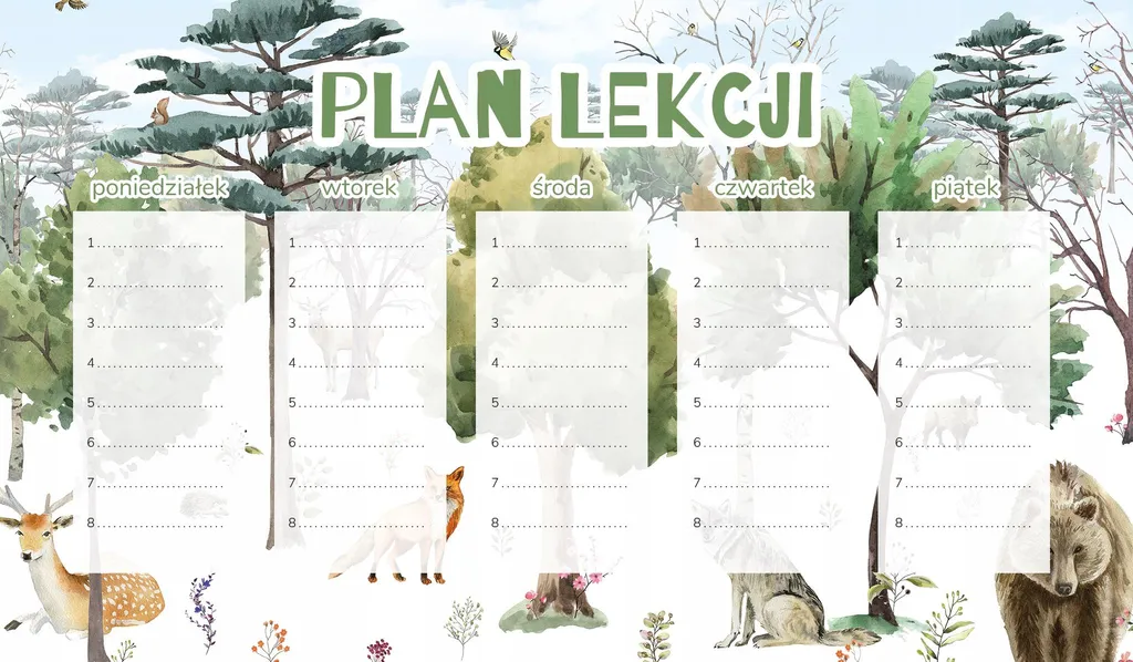 Piano di Lezione Magnetico 30x17,5 cm - Planner Frigorifero per Famiglie