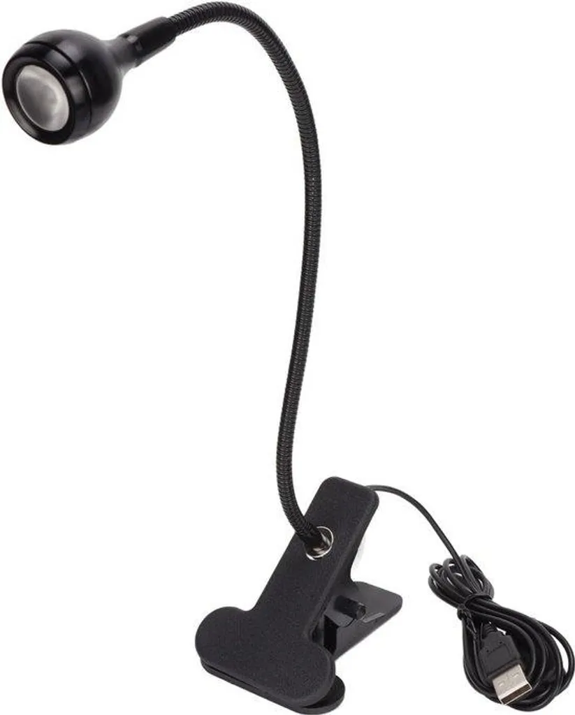 Mini Lampe UV Flexible 3W pour Ongles, Clip de Fixation et Port USB 395nm