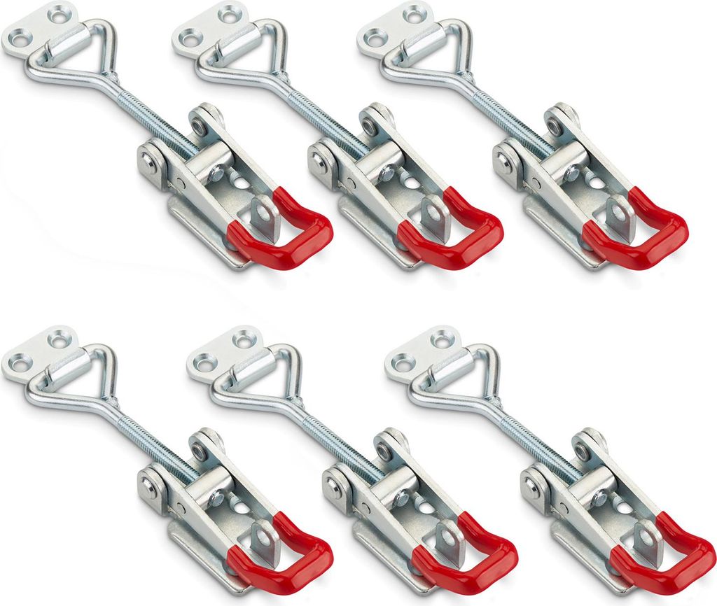 SOTECH 6er Set Spannverschluss M6 (Haltekraft 220 kg, abschließbar) Stahl verzinkt