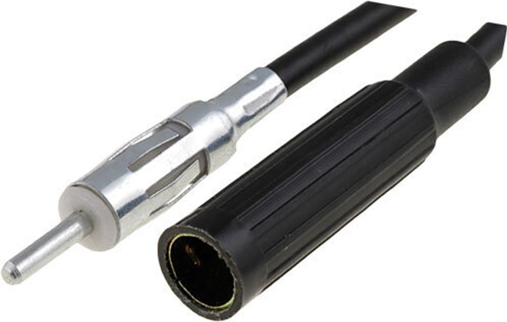 Audioproject A297 - Autoradio Antennen Verlängerung 500 cm - 5m - KFZ Koax Antennen Kabel DIN Adapter Stecker - DIN Buchse FM UKW