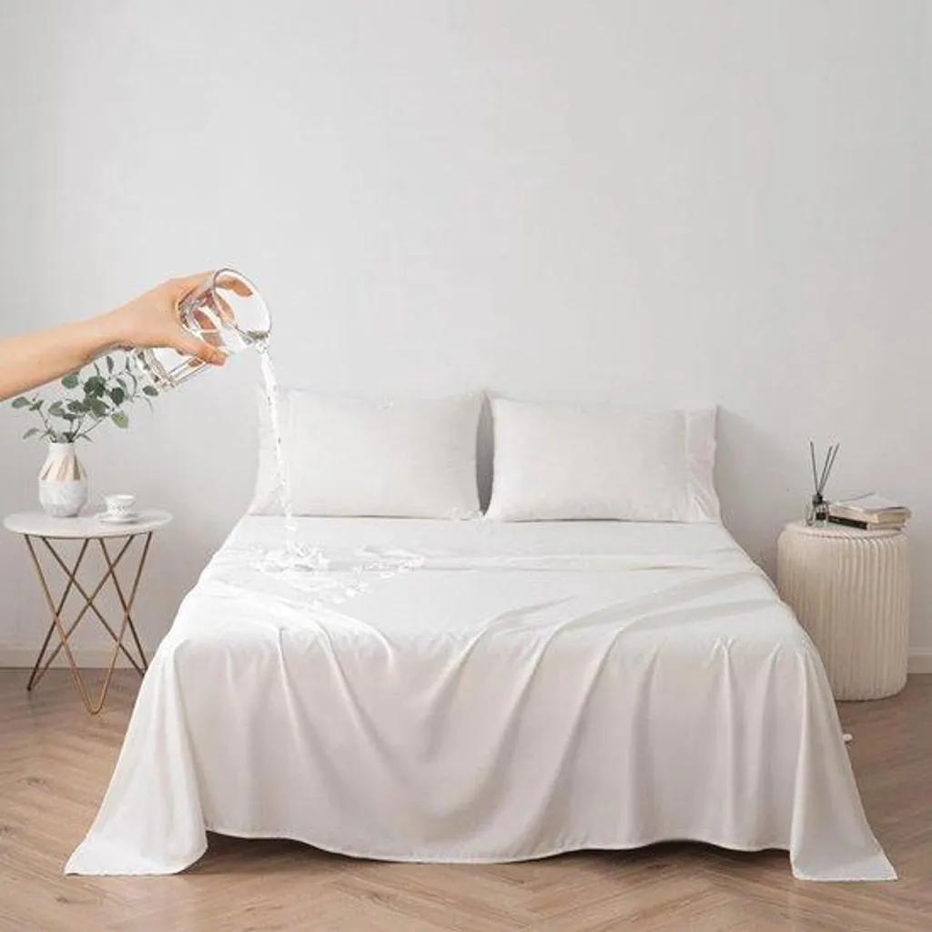 Protège-matelas imperméable blanc King Size 230x250 cm haute qualité