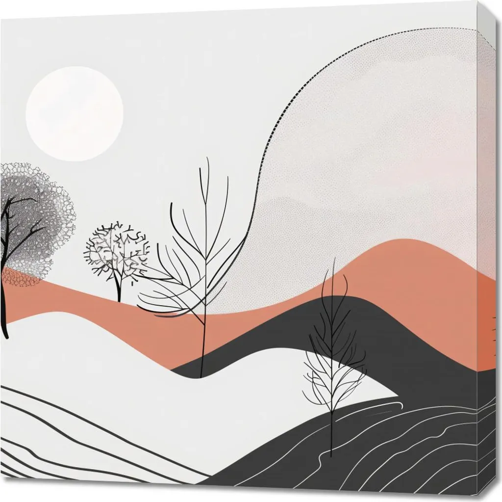 Quadro Moderno 70x70 Mezz'ombra della vista - Must-Have Wall Art