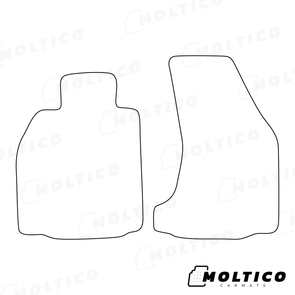 Tappetini Porsche Cayman 2005-2013 Velours Nero con Cuciture Blu - 2