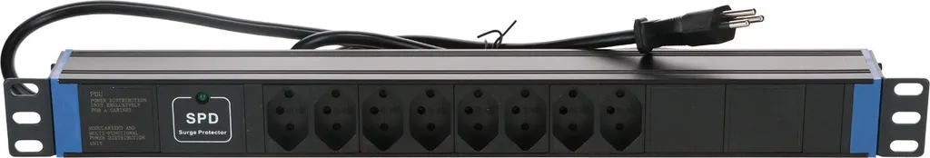 Multiprise rackable suisse 19 pouces avec protection Master Overload