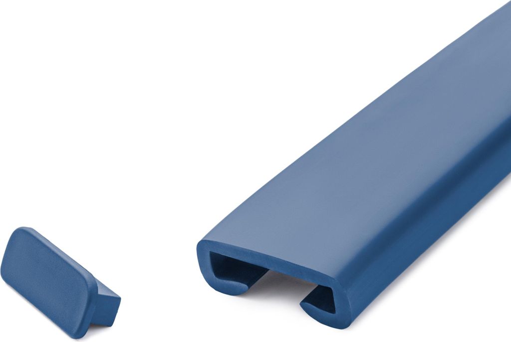 QUEST Abschluss für PVC-Geländerpfosten, Endkappe für PREMIUM-Geländerprofil, 40x8, dunkelblau