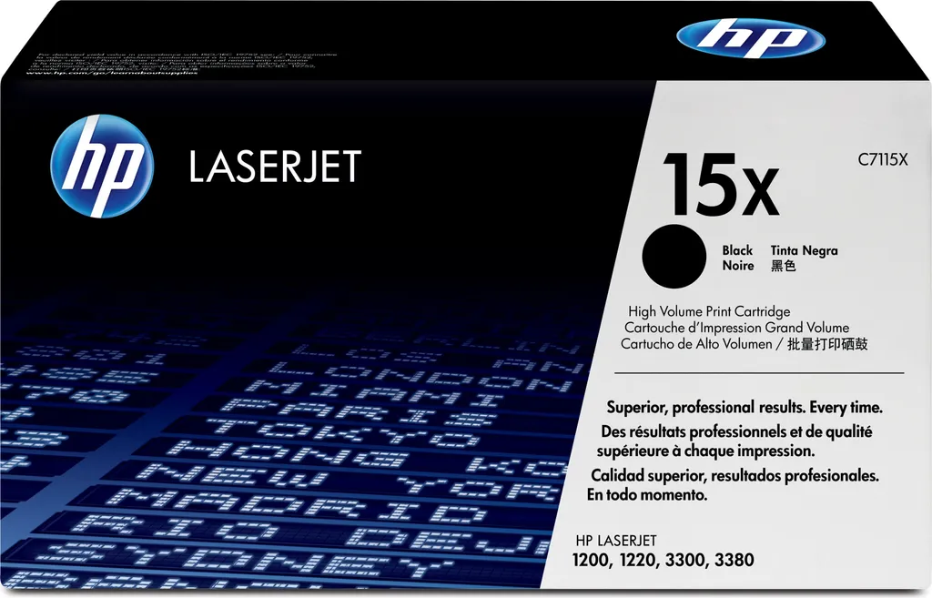 HP 15X High Yield Black Original LaserJet Toner Cartridge cartuccia toner 1 pz