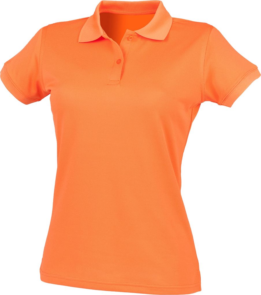 Henbury Damen Coolplus Polo-Shirt / Polohemd, RW636 (S) (Orange)