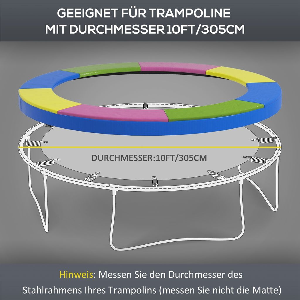 SPORTNOW kryt hrany trampolíny Ø305 cm ochrana hrany Obrázek produktu 4